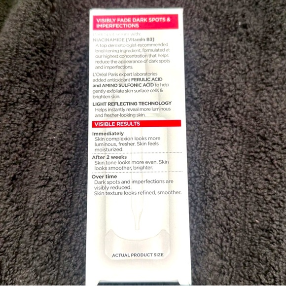 L’Oréal Derm Intensives 12% Niacinamide+Amino Sulfonic+Ferulic Dark Spot Serum - Picture 5 of 7
